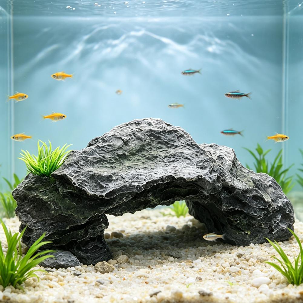 Aquarium Marine Rock - Aquarium Kunstmatige Rotsgrot Aquarium Ornament Schildpad