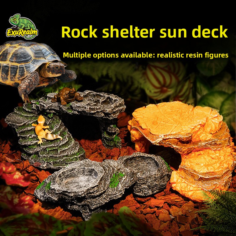 Aquarium Marine Rock - Harsen Reptielen Schuilplaats – Rotszonneschijnplatform &