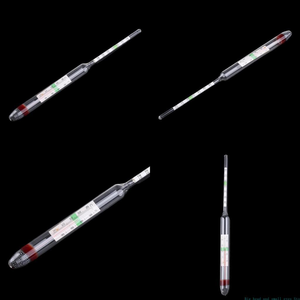 Marine Aquarium Hydrometer - 581C Glas Hydrometer met thermometers Zoutgehalte