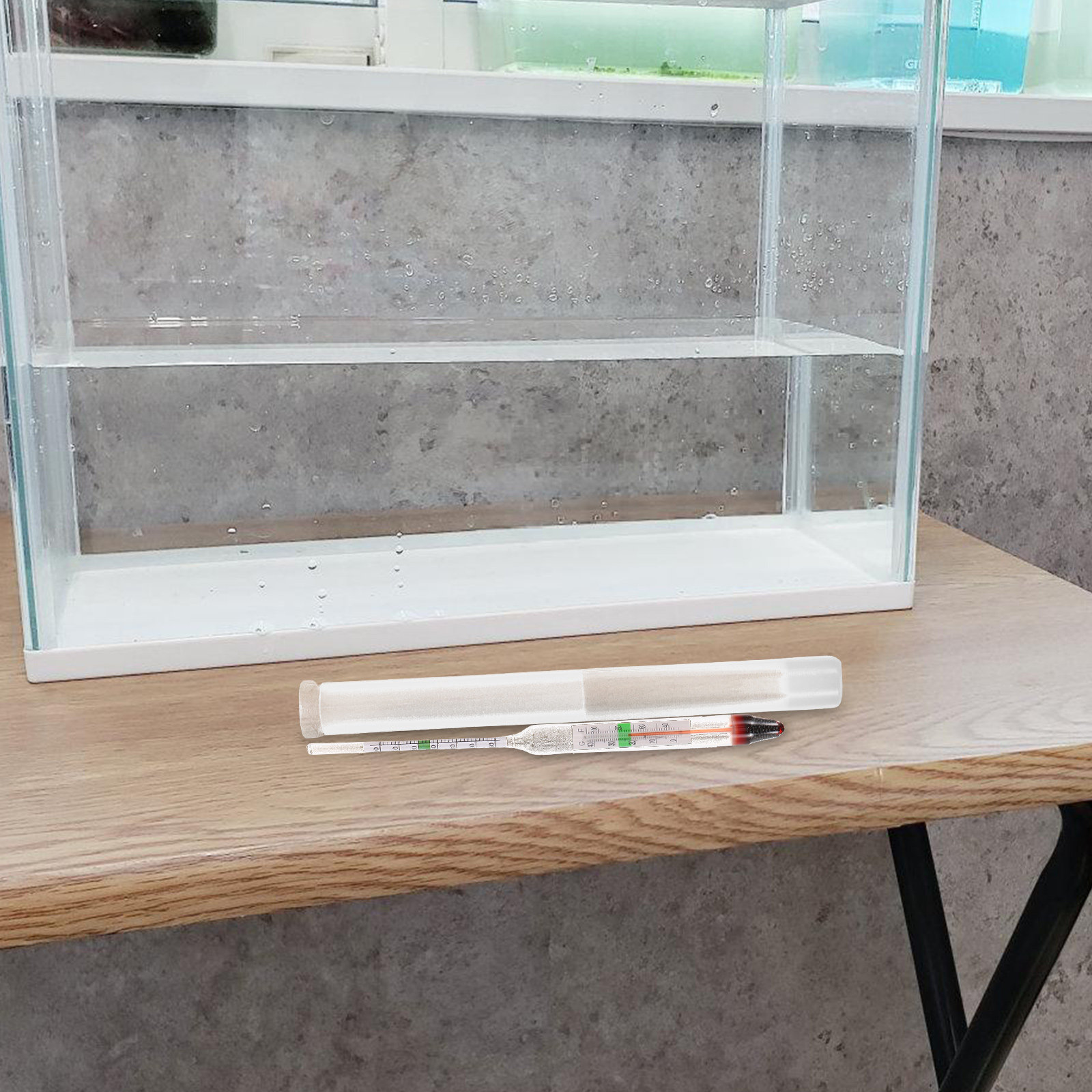 Marine Aquarium Hydrometer - 1Set Betrouwbare Zoutgehalte Hydrometer Glazen Behuizing