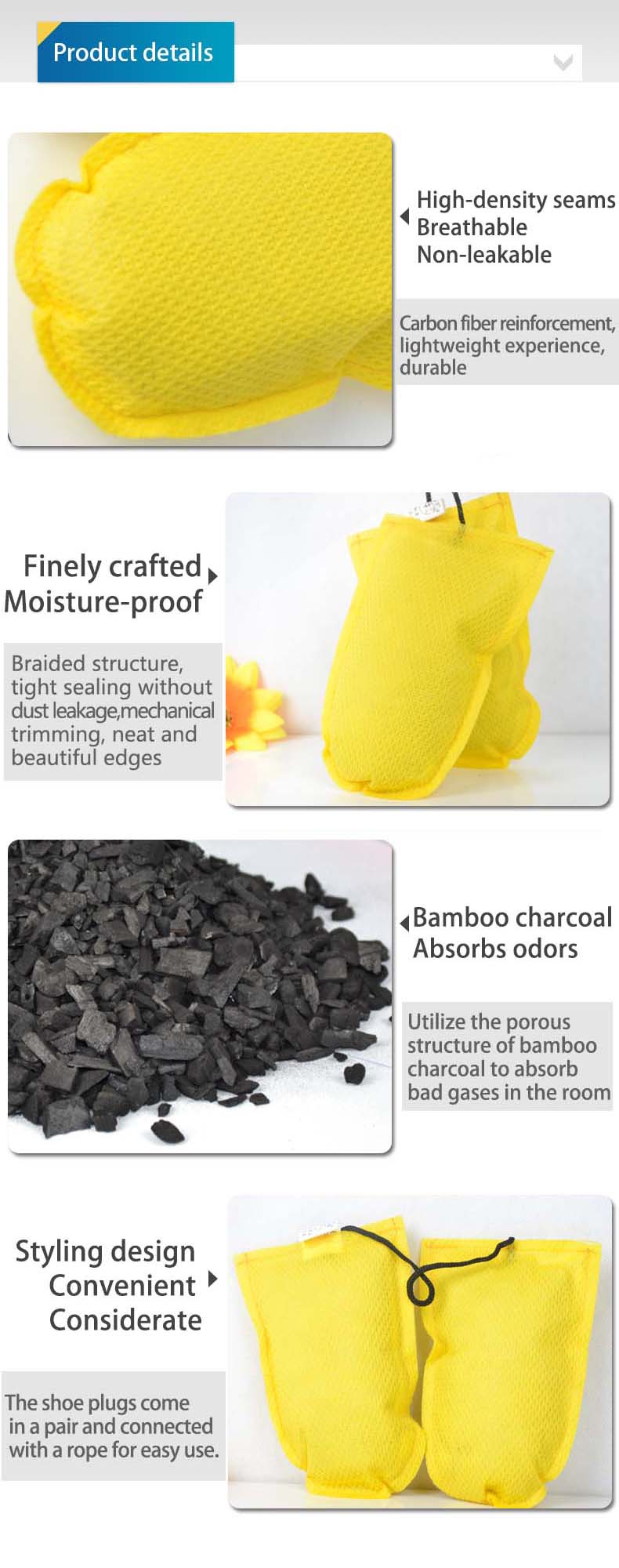 Bamboe houtskool schoeninlegzo - Activated Carbon Bag recensie en prijs