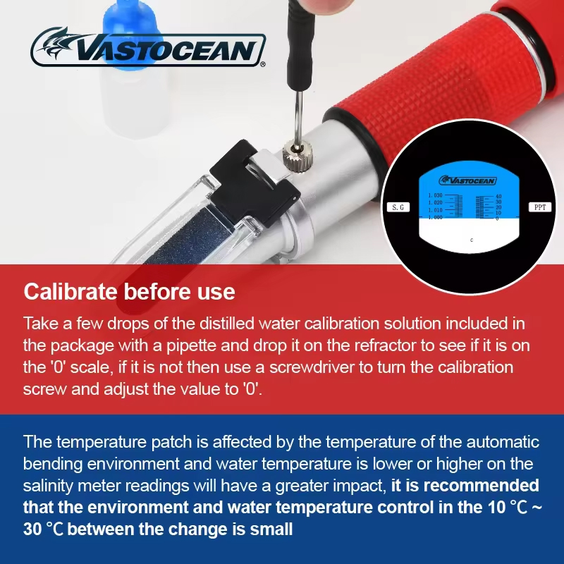Vastocean zoutwaterrefractomet - Marine Aquarium Hydrometer recensie en prijs